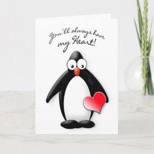 KÄRLEK DIG - HJÄRTA - PENGUININSAMLING KORT