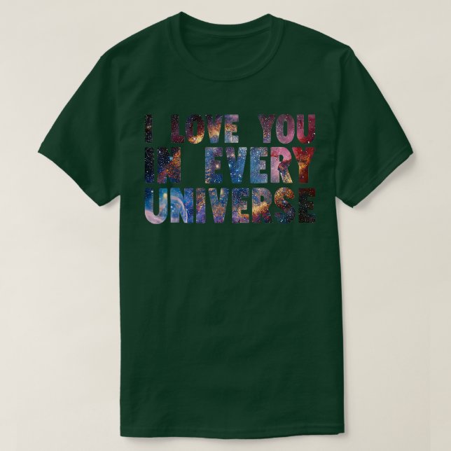 Kärlek dig i varje universell Fars dag  T Shirt (Design framsida)