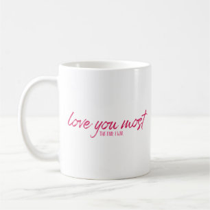 Kärlek dig mest, slutet. Jag Win. Kaffemugg