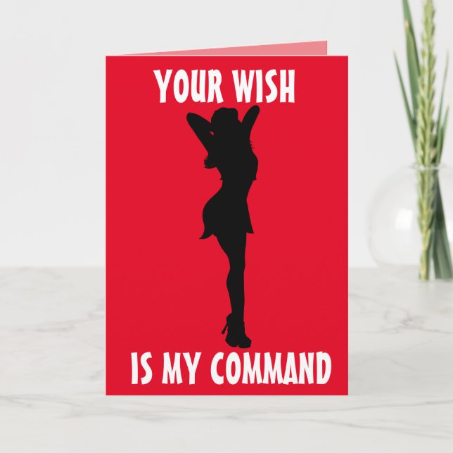 KÄRLEK DIG TILL MAKE HIM NAUGHTY CARDS KORT (Framsida)