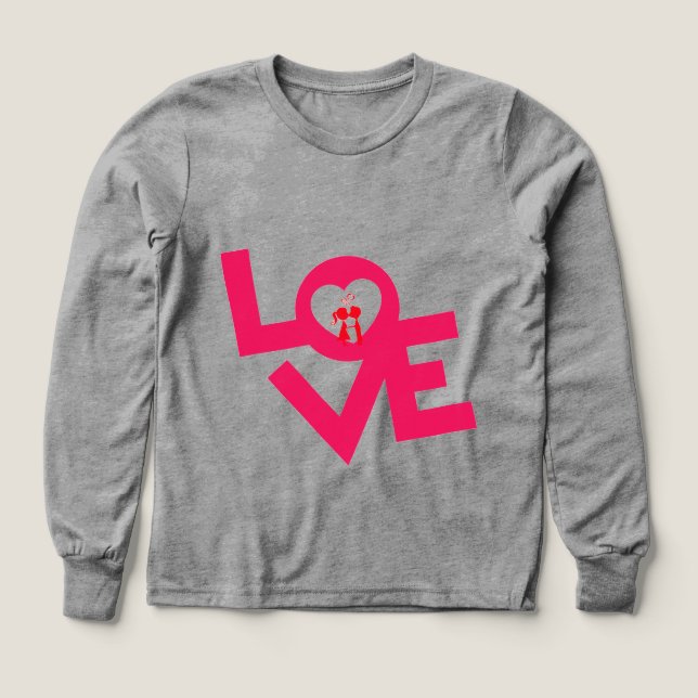 Kärlek digitala konst t shirt (Design framsida)