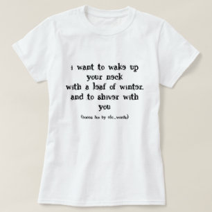 Kärlek dikt T-Shirt