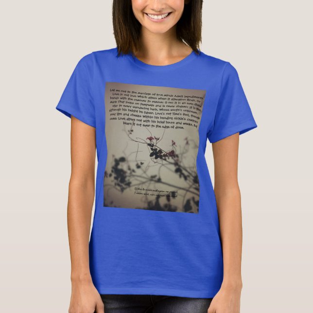 Kärlek dikt tshirt åt henne t-shirt (Framsida)