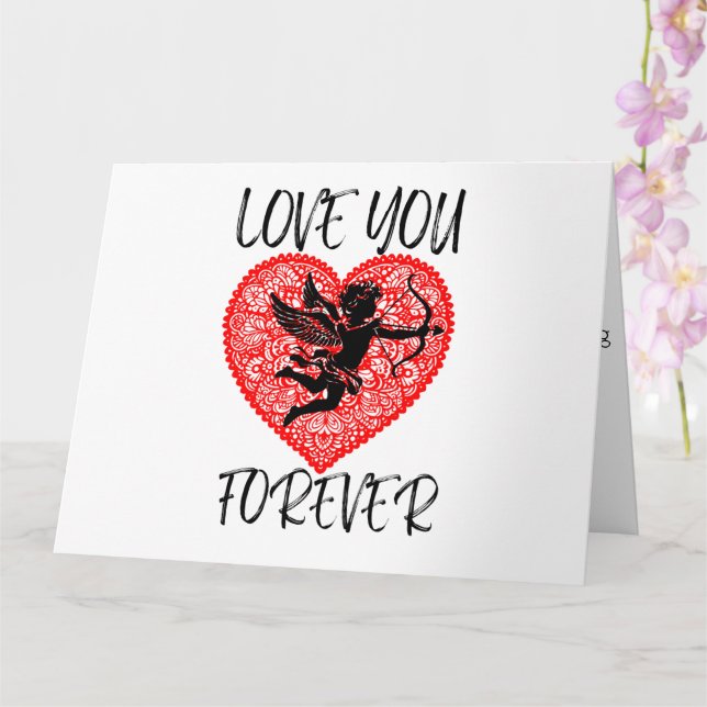 Kärlek din för evigt-kort kort (Orkide)