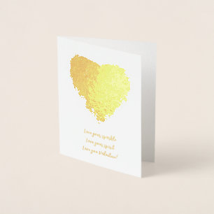 Kärlek din gnistra kärlek din kärlek UValentine Folierat Kort