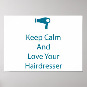 Kärlek din Hairdresser Salon Art Poster