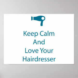 Kärlek din Hairdresser Salon Art Poster