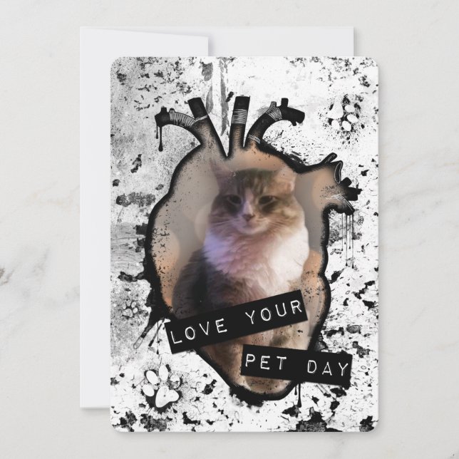 kärlek din husdag inbjudningar (Framsida)