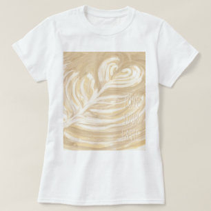 kärlek din latte-konst t-shirt