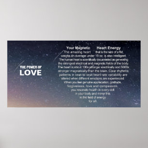 Kärlek - din magnethjärteenergi poster