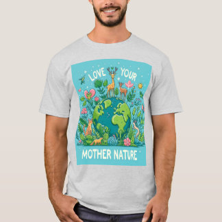 Kärlek din mor (natur) t shirt