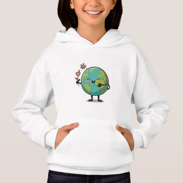 Kärlek Din planet T Shirt (Framsida)