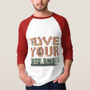 Kärlek din reflektion Manar Basic 3/4 Sleeve Ragla T Shirt