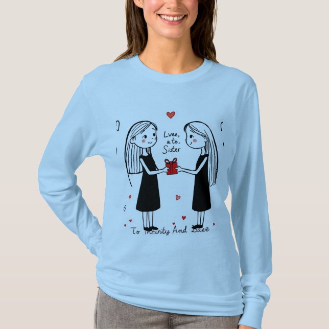 Kärlek din syster t shirt (Framsida)