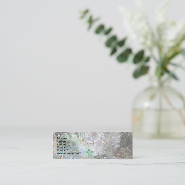 Kärlek din värld, mall mini visitkort (Skapare uppladdad)