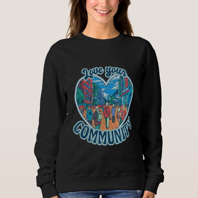 Kärlek dina Byggnad-medborgare T Shirt (Framsida)