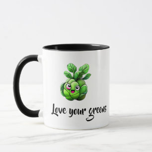 "Kärlek dina Gröntar" Lusnyj Brussels Sprout Mugg