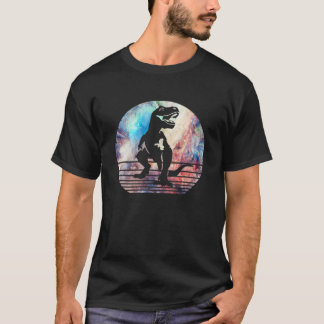 Kärlek Dinosaur Women Sunset Dinosaur Älskare Gift T Shirt