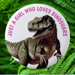 Kärlek Dinosaurs GIRL Knapp