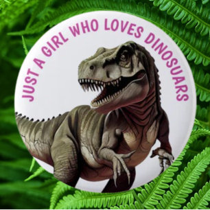 Kärlek Dinosaurs GIRL Knapp