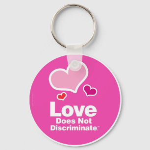 Kärlek diskriminerar inte Keychain Nyckelring
