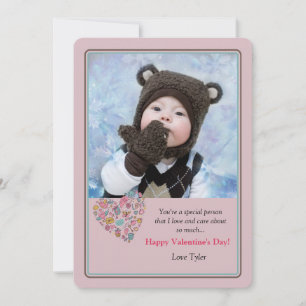 Kärlek, ditt fotokort för alla hjärtans julkort