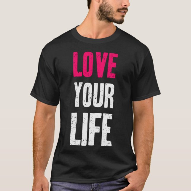 Kärlek ditt liv (2) t shirt (Framsida)