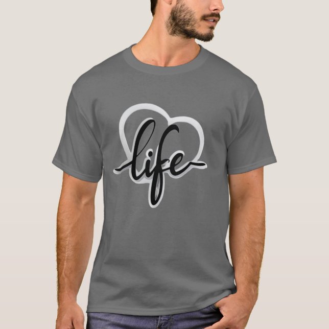 kärlek ditt liv t shirt (Framsida)