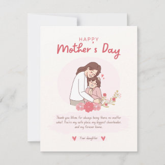 Kärlek ditt mamma-hälsningskort | Mors dag-kort Anteckningskort