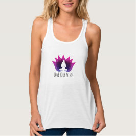 KÄRLEK DITT MIND Yoga T-shirt Linne Med Racerback