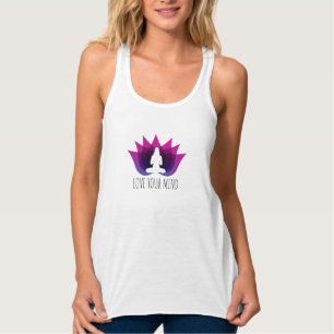 KÄRLEK DITT MIND Yoga T-shirt Linne Med Racerback