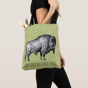 Kärlek Ditt nationella Parker Buffalo Tygkasse