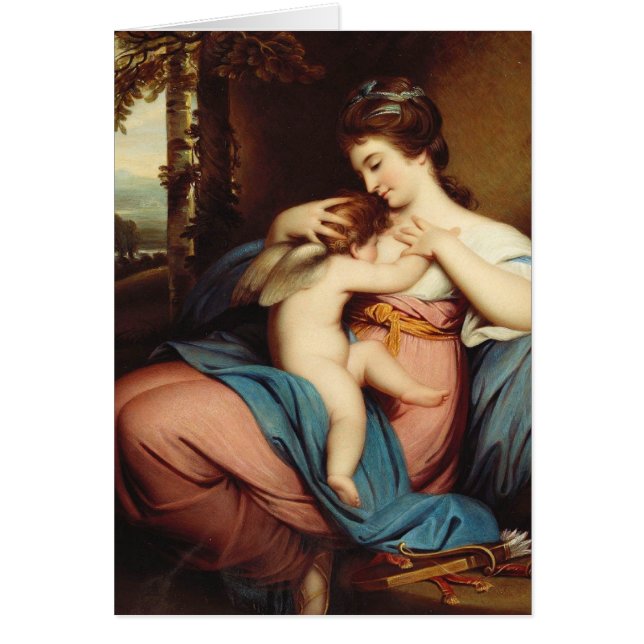 KÄRLEK DIUR ANGEL HÄLSNINGSKORT (Framsidan)