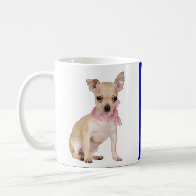 Kärlek Diva Chihuahua Puppy Hund Kaffe Mugg (Vänster)
