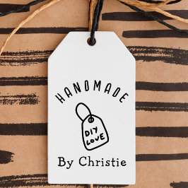 Kärlek DIY "Handmade by" Handmade by", handskriven Stämpel