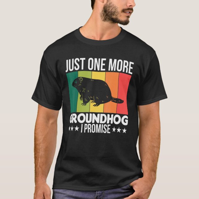 Kärlek djur bara en till groundhog jag lovar Vin T Shirt (Framsida)