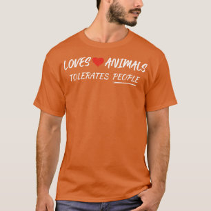 KÄRLEK DJUR TELORATER FOLKDJUR ÄLSKARE T SHIRT