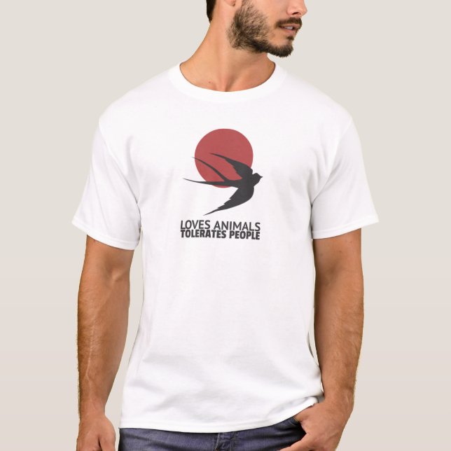 Kärlek djurtoleranser t shirt (Framsida)