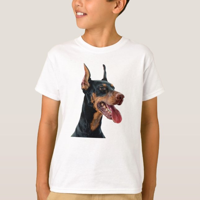 kärlek Doberman Hund T Shirt (Framsida)