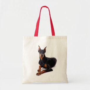 Kärlek Doberman Pinscher Puppy Hund Tote Bag Tygkasse