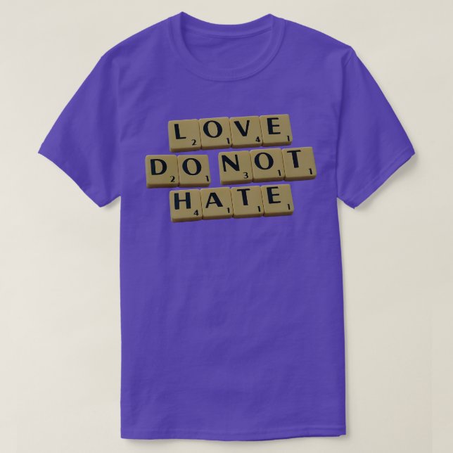 Kärlek Dont Hate T Shirt (Design framsida)
