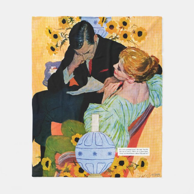 Kärlek dör långsamt fleecefilt (Framsidan)