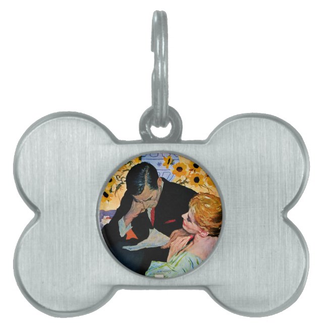 Kärlek dör långsamt namnbricka husdjur (Framsidan)