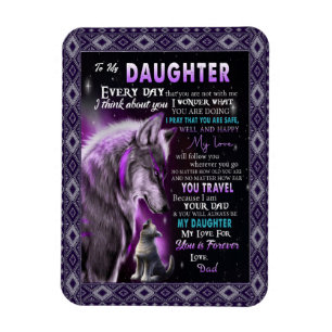 Kärlek-dotter Brev till min dotter Kärlek till di Magnet