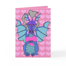 Kärlek Dragon Valentinkort