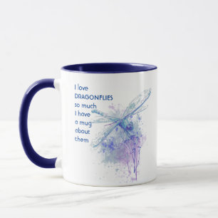 Kärlek DRAGONFLIES, så mycket citerar jag Roligt Mugg