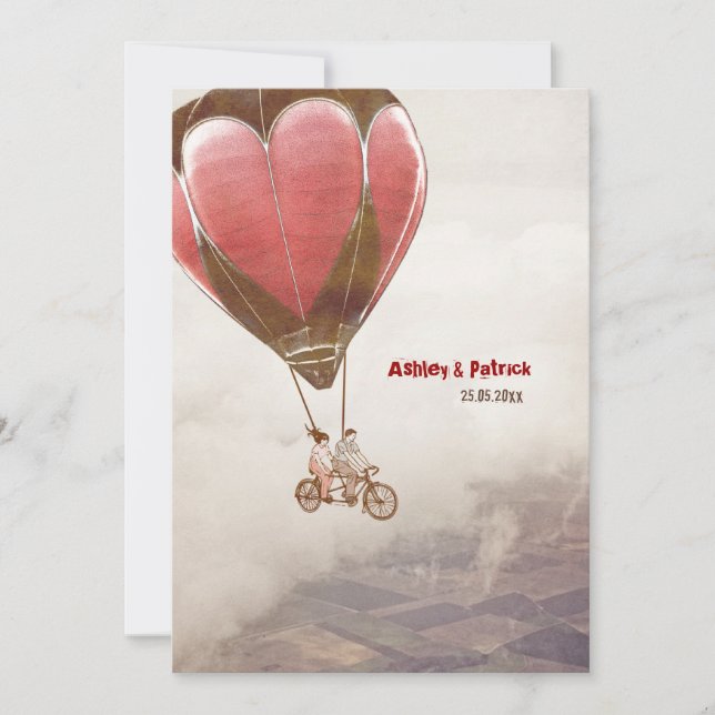 Kärlek Dream bröllopsinbjudan Inbjudningar (Framsida)