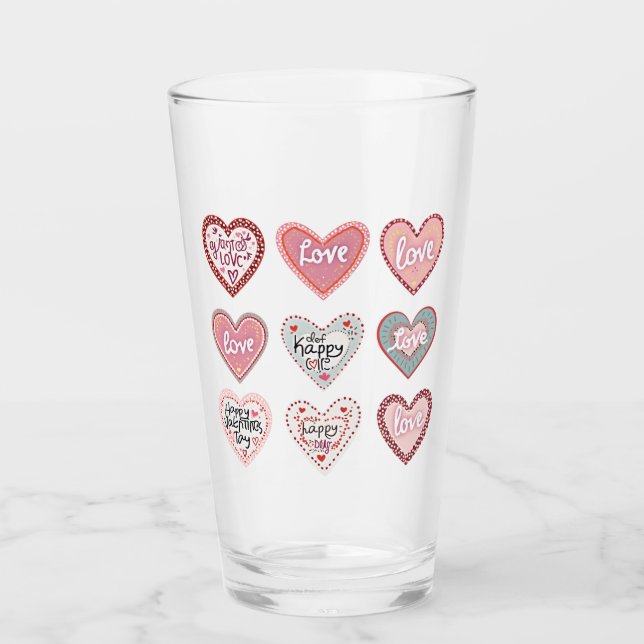 Kärlek dricksglas glaskopp (Framsida)
