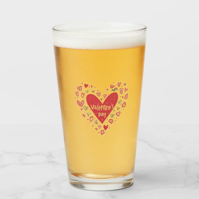 Kärlek dricksglas glaskopp (Framsida fylld)