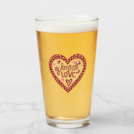 Kärlek dricksglas glaskopp